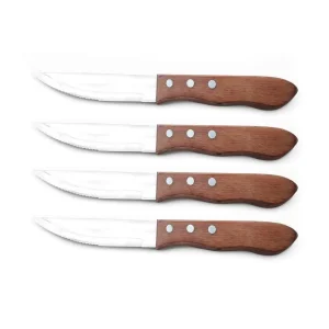 מארז 4 סכיני סטייק עם ידית עץ WASABI - סולתם